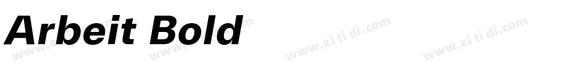Arbeit Bold字体字体转换 Arbeit Bold字体字体转换
